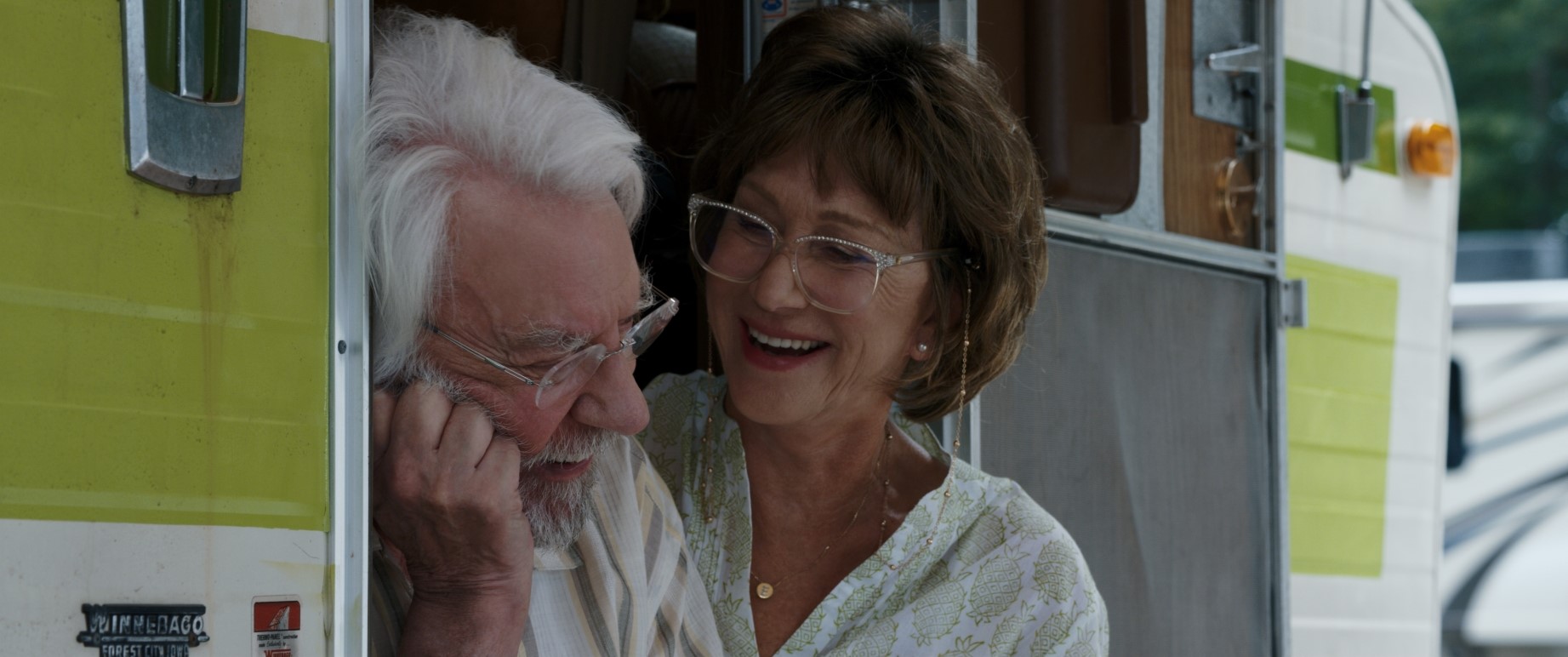 Helen Mirren e Donald Sutherland in Ella e John - The Leisure Seeker di Paolo Virzì