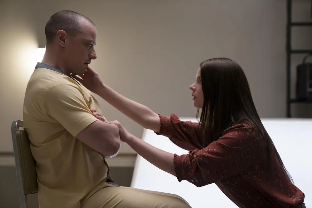 James McAvoy and Anya Taylor-Joy in Glass 2019