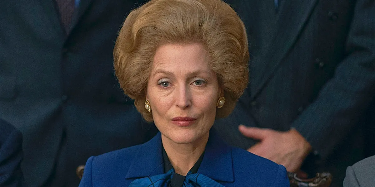 Gillian Anderson in The Crown