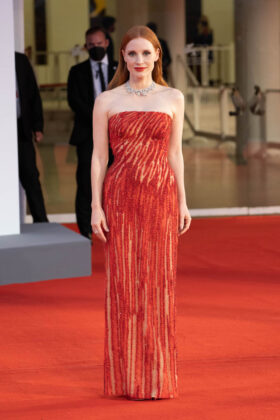 Jessica Chastain vestito venezia 78