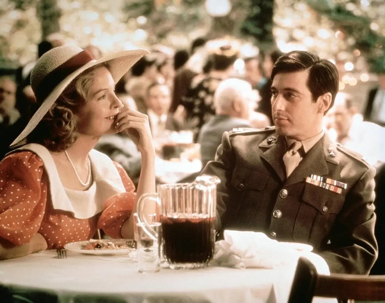 Al Pacino e Diane Keaton in Il padrino