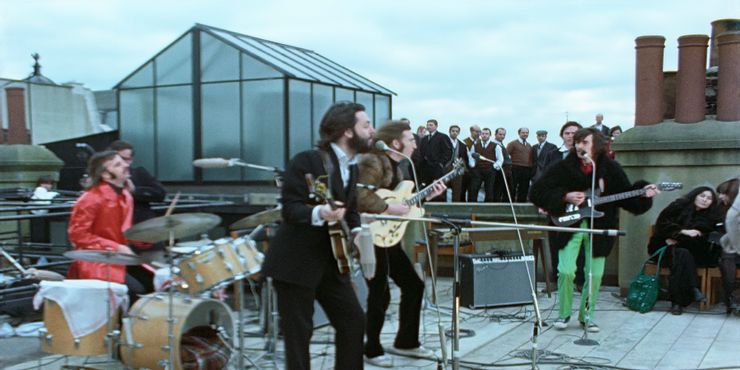 beatles concerto sul tetto