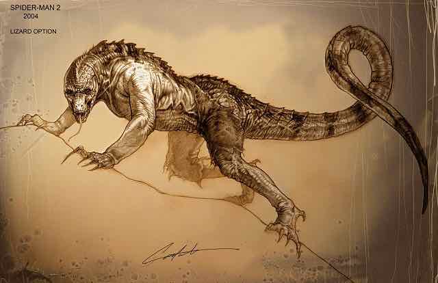 Spider-Man 2: ecco come sarebbe dovuto essere Lizard nel film del 2004