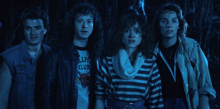 Stranger Things Joe Keery Joseph Quinn Natalia Dyer Maya Hawke