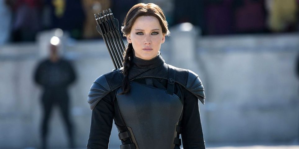 Katniss in Mockingjay film d'azione