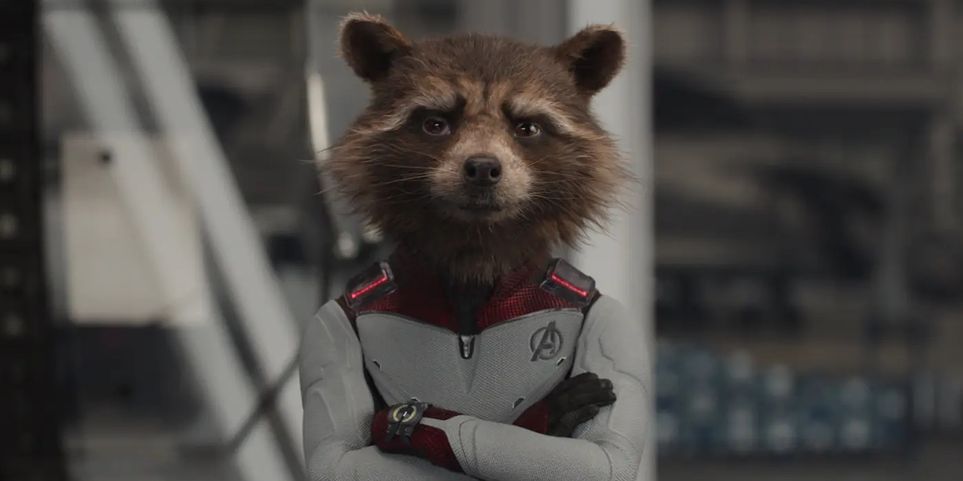 Rocket in Avengers Endgame MCU