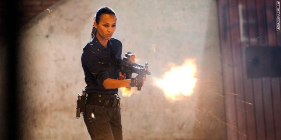 Zoe Saldana in Colombiana film d'azione