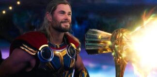 Chris Hemsworth Thor in Love and Thunder Stormbreaker