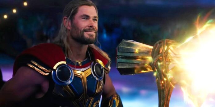 Chris Hemsworth Thor in Love and Thunder Stormbreaker