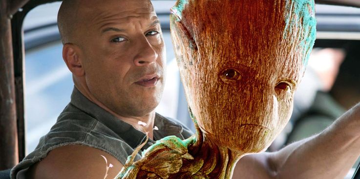 Vin Diesel e Groot MCU