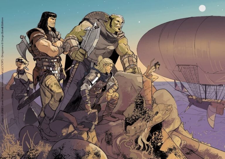 Arriverà a Lucca Comics & Games 2022 Conan il Barbaro/Dragonero numero 0 – L’ombra del drago