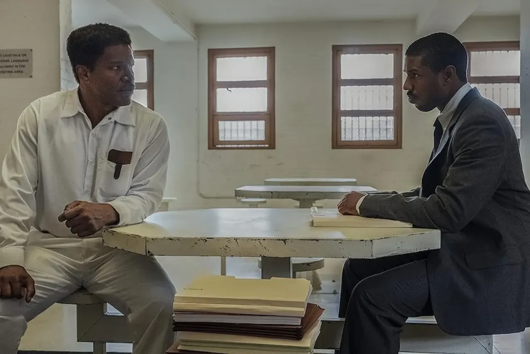 Jamie Foxx e Michael B Jordan in Il diritto di opporsi