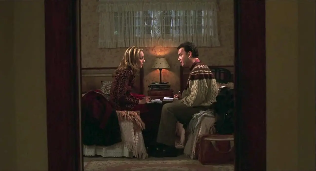 Tom Hanks e Helen Hunt in Cast Away