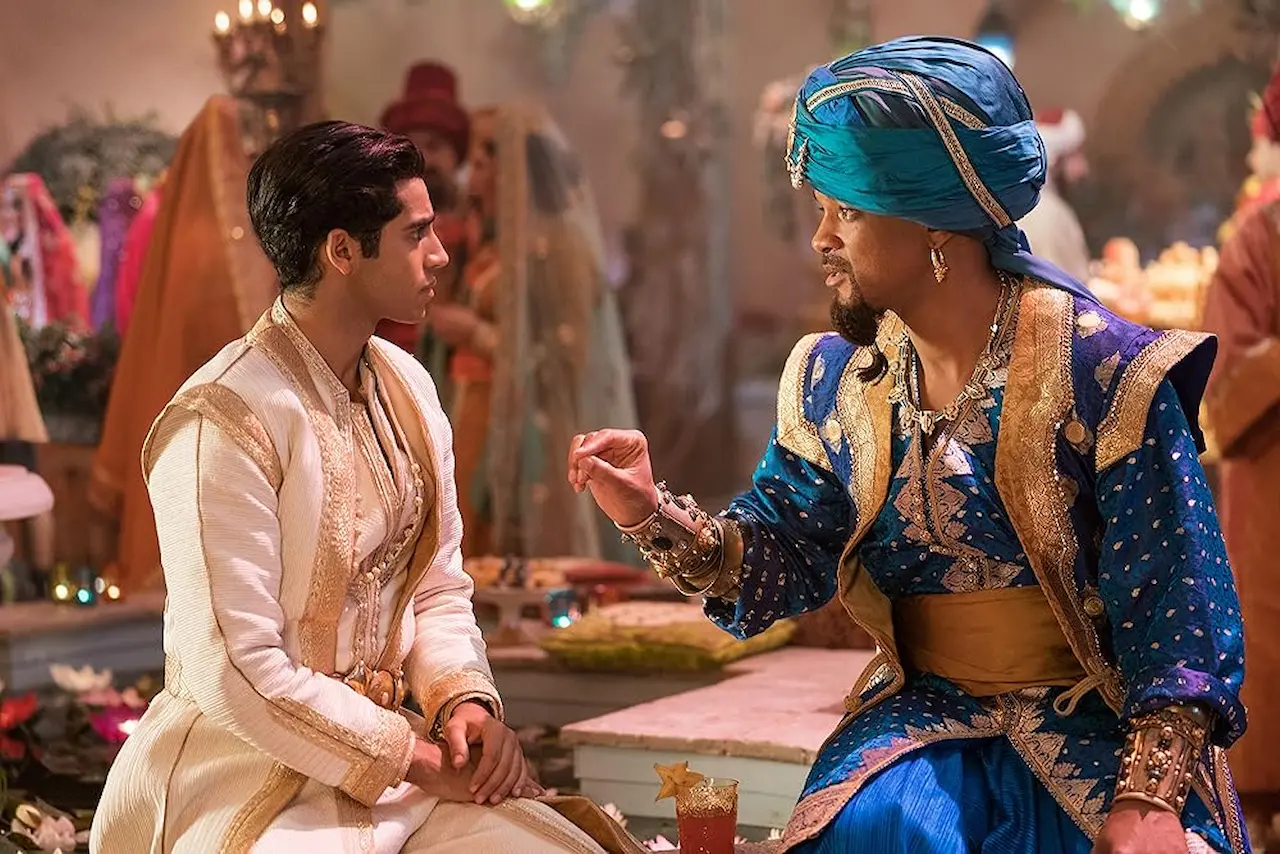 Will Smith e Mena Massoud in Aladdin