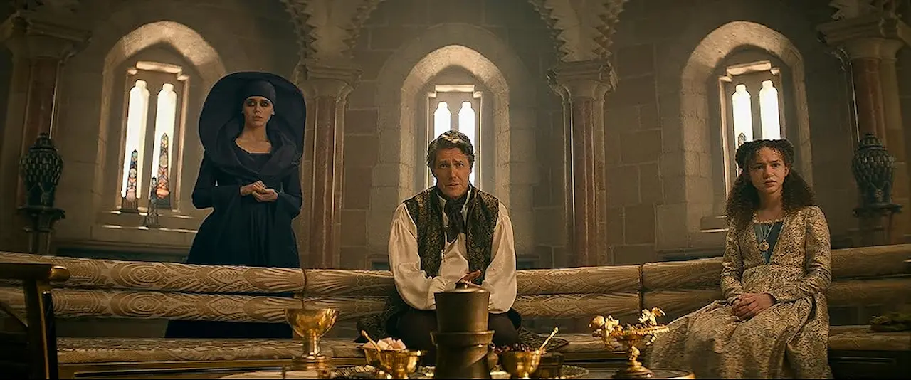 Hugh Grant, Daisy Head e Chloe Coleman in Dungeons & Dragons - L'onore dei ladri
