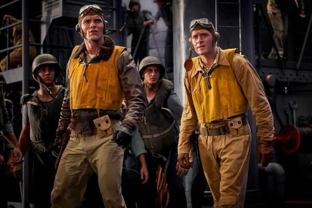 Luke Kleintank e Ed Skrein in Midway