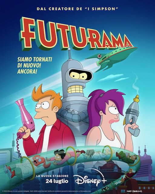 Futurama: il trailer e la key art dell’undicesima stagione dal 24 luglio su Disney+