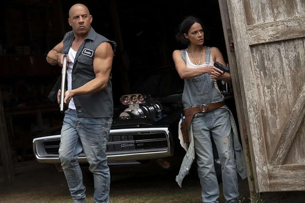 Vin Diesel e Michelle Rodriguez in Fast & Furious 9