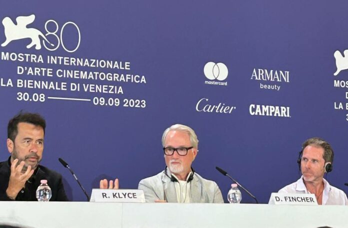 David Fincher alla conferenza stampa di The Killer