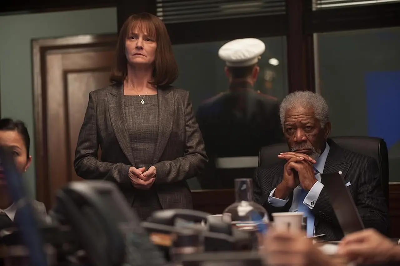 Morgan Freeman e Melissa Leo in Attacco al potere 2