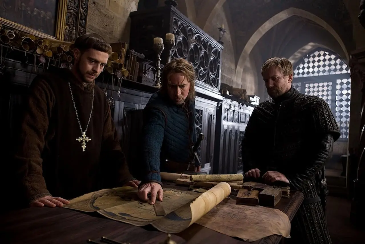 Nicolas Cage, Ulrich Thomsen e Stephen Campbell Moore in L'ultimo dei Templari