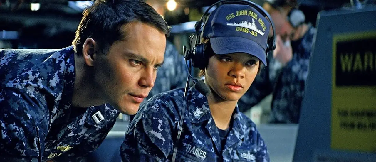 Rihanna and Taylor Kitsch in Battleship