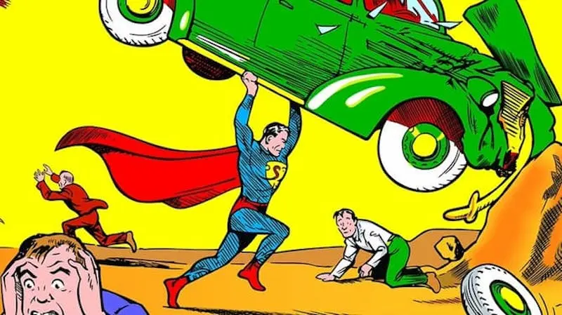 Superman significato contorno giallo
