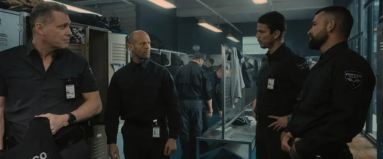 Josh Hartnett, Jason Statham, Holt McCallany e Rocci Boy Williams in La furia di un uomo - Wrath of Man