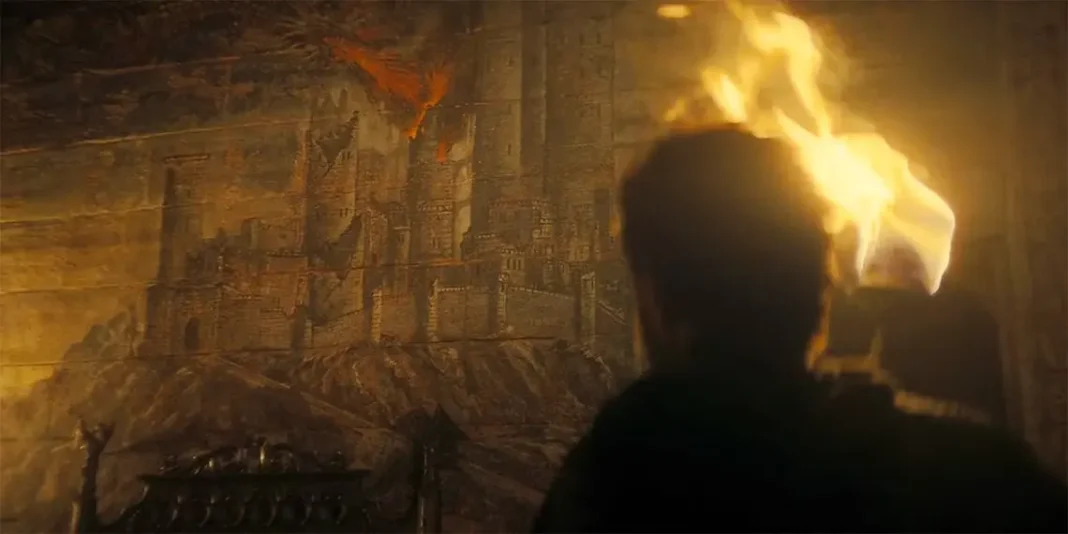 Aemond: il murale nella stanza in House of the Dragon