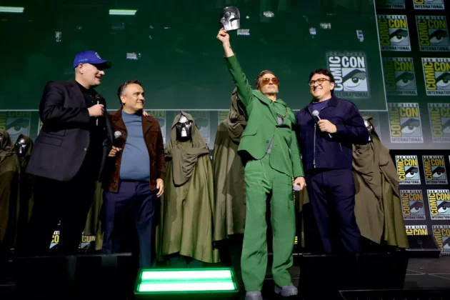 Kevin Feige, Joe Russo, Robert Downey Jr. e Anthony Russo