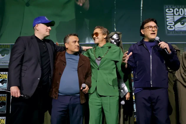 Kevin Feige, Joe Russo, Robert Downey Jr. e Anthony Russo