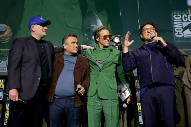 Kevin Feige, Joe Russo, Robert Downey Jr. e Anthony Russo