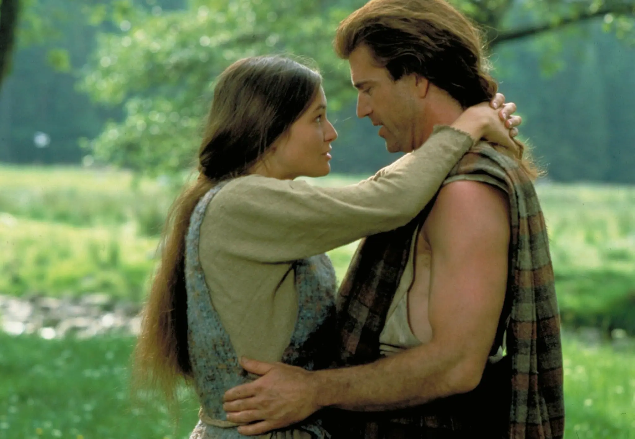 Mel Gibson e Catherine McCormack in Braveheart - Cuore impavido (1995)