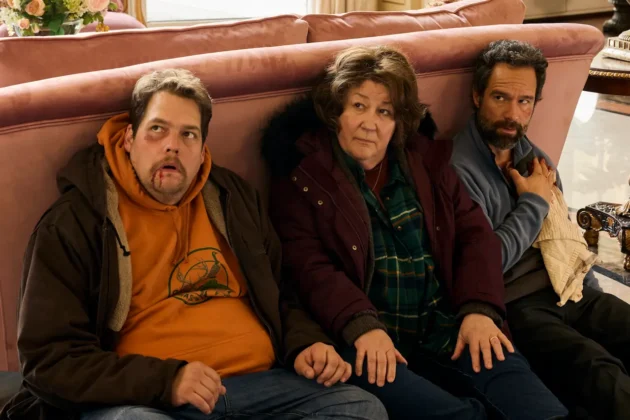 Remy Bouchard (Guillaume Cyr)_Ruth Clarke (Margo Martindale)_Mike Byrne (Chris Diamantopoulos) in The Sticky