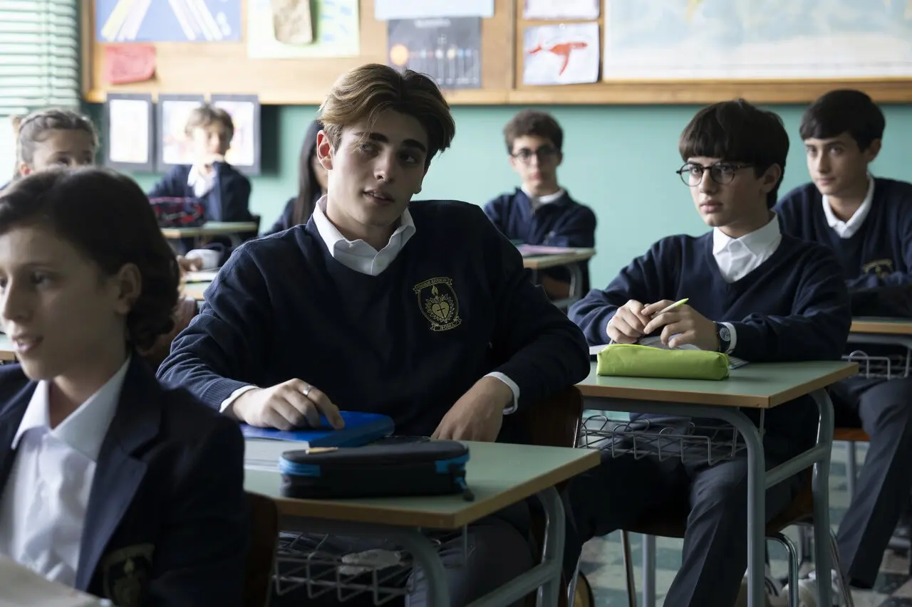Andrea Arru e Samuele Carrino in Il ragazzo dai pantaloni rosa