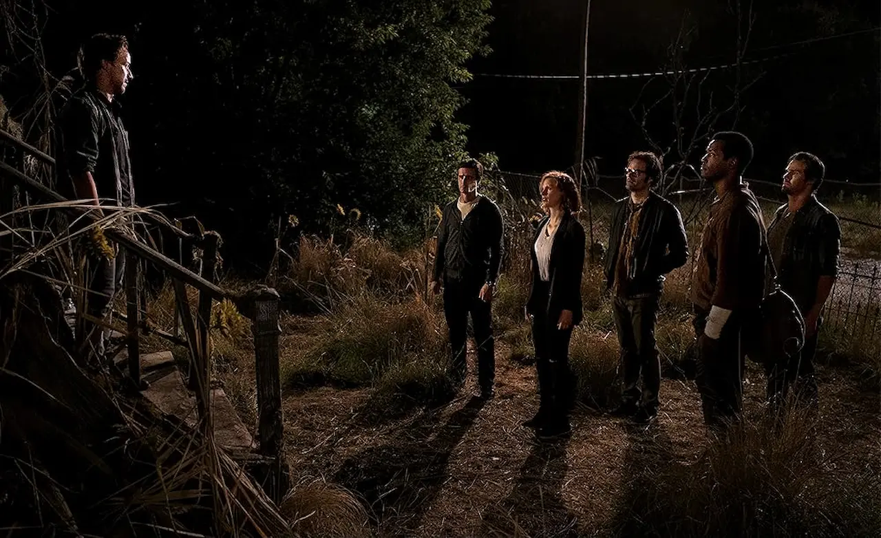 Bill Hader, James McAvoy, James Ransone, Jay Ryan, Jessica Chastain, Isaiah Mustafa in It - Capitolo due