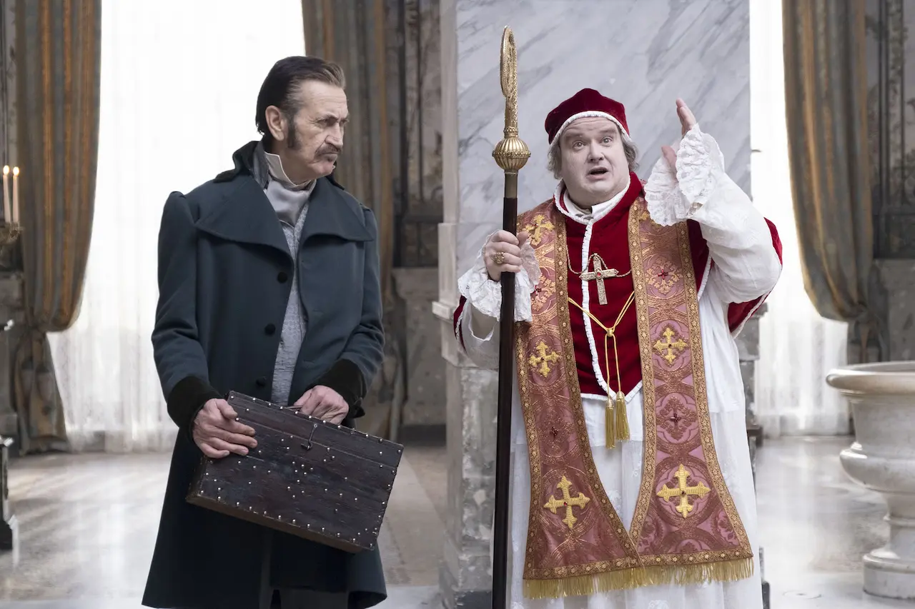 Marco Giallini e Giuseppe Battiston in Il principe di Roma