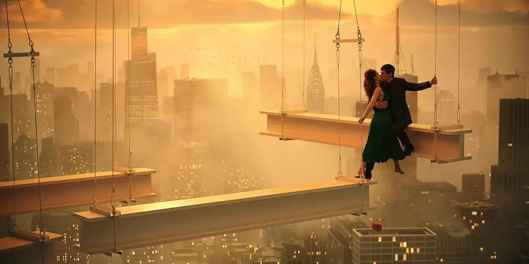 Nathalie Emmanuel e Adam Driver in Megalopolis