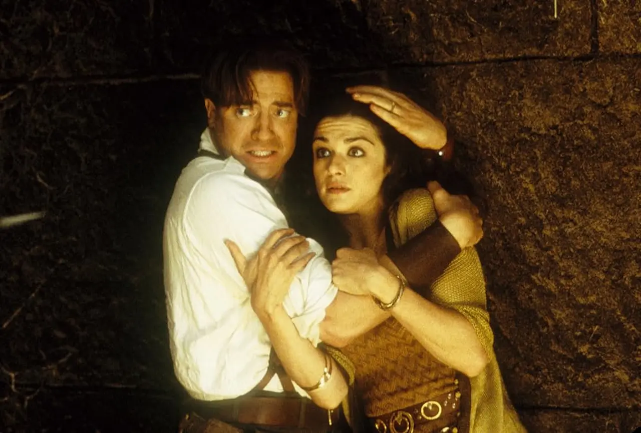 Brendan Fraser e Rachel Weisz in La mummia - Il ritorno