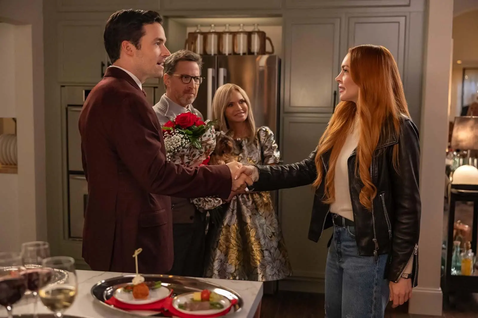 Lindsay Lohan e Ian Harding in Our Little Secret (2024)