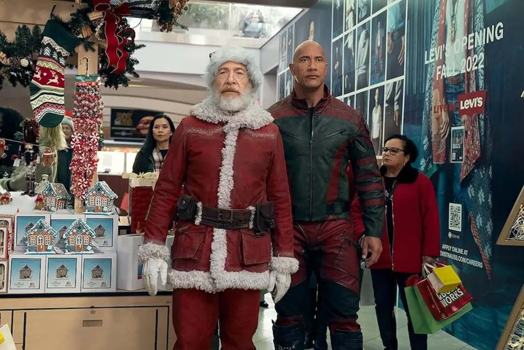 Dwayne Johnson and J.K. Simmons in Uno Rosso