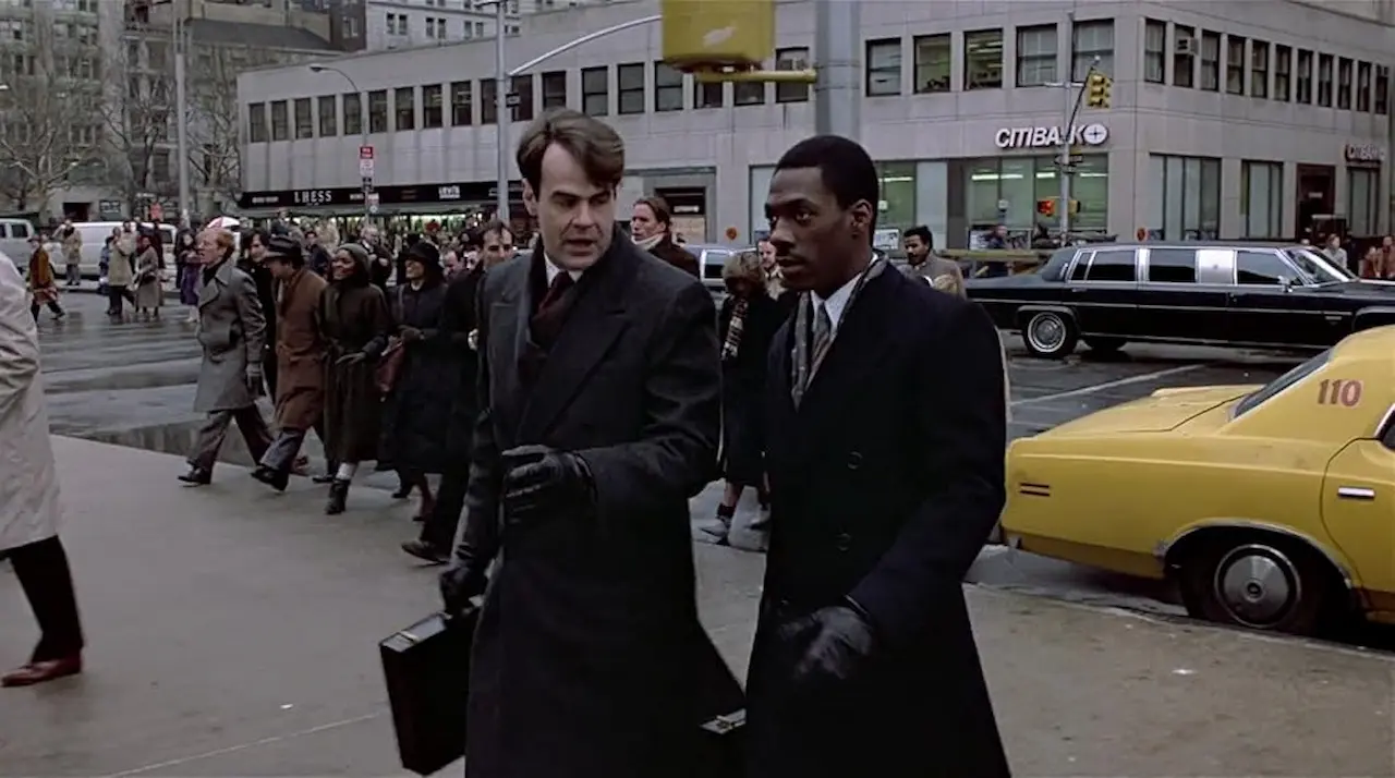Dan Aykroyd e Eddie Murphy in Una poltrona per due