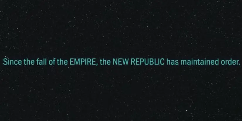 Il testo di apertura ricorda Ahsoka