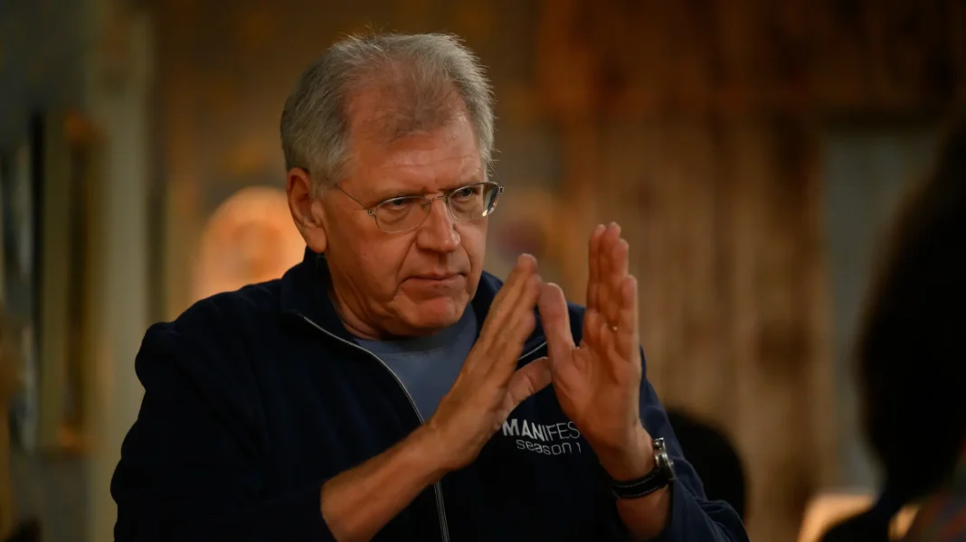 Robert Zemeckis sul set di Here