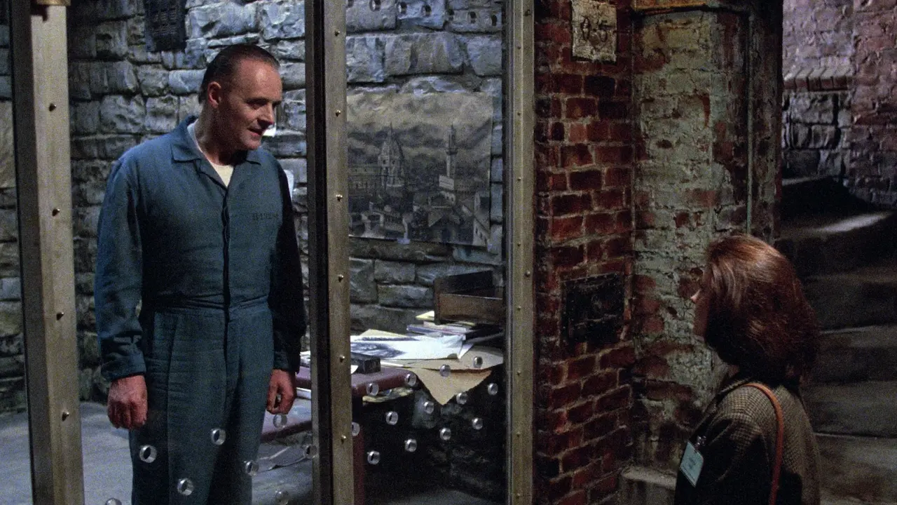 Anthony Hopkins e Joide Foster in Il silenzio degli innocenti