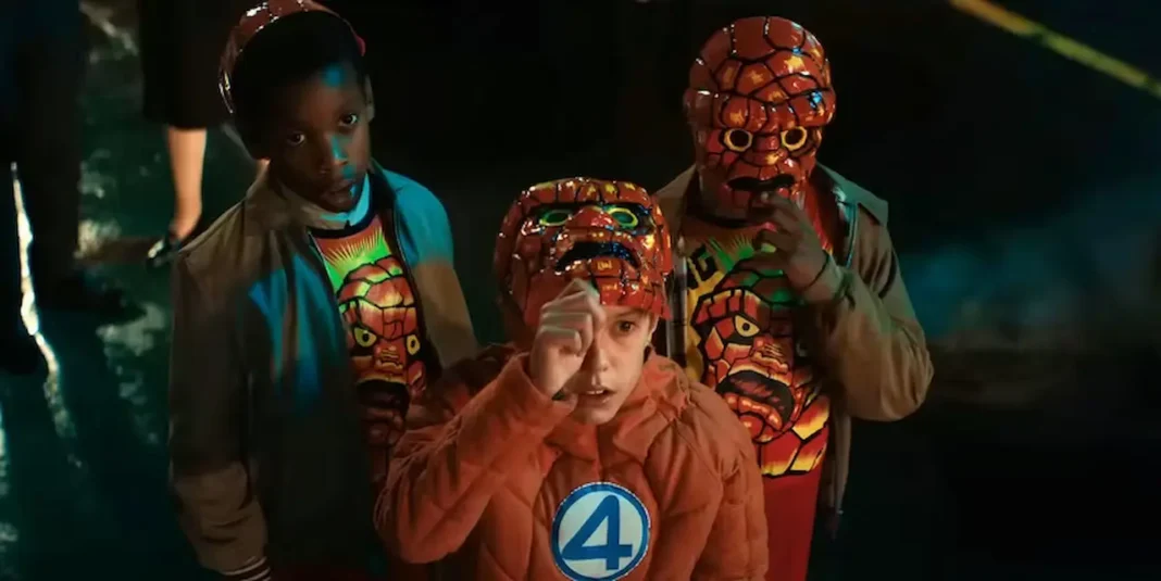 Bambini con maschera La Cosa in I Fantastici Quattro Gli Inizi