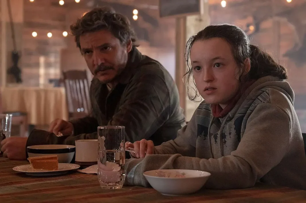 Bella Ramsey e Pedro Pascal in The Last of Us