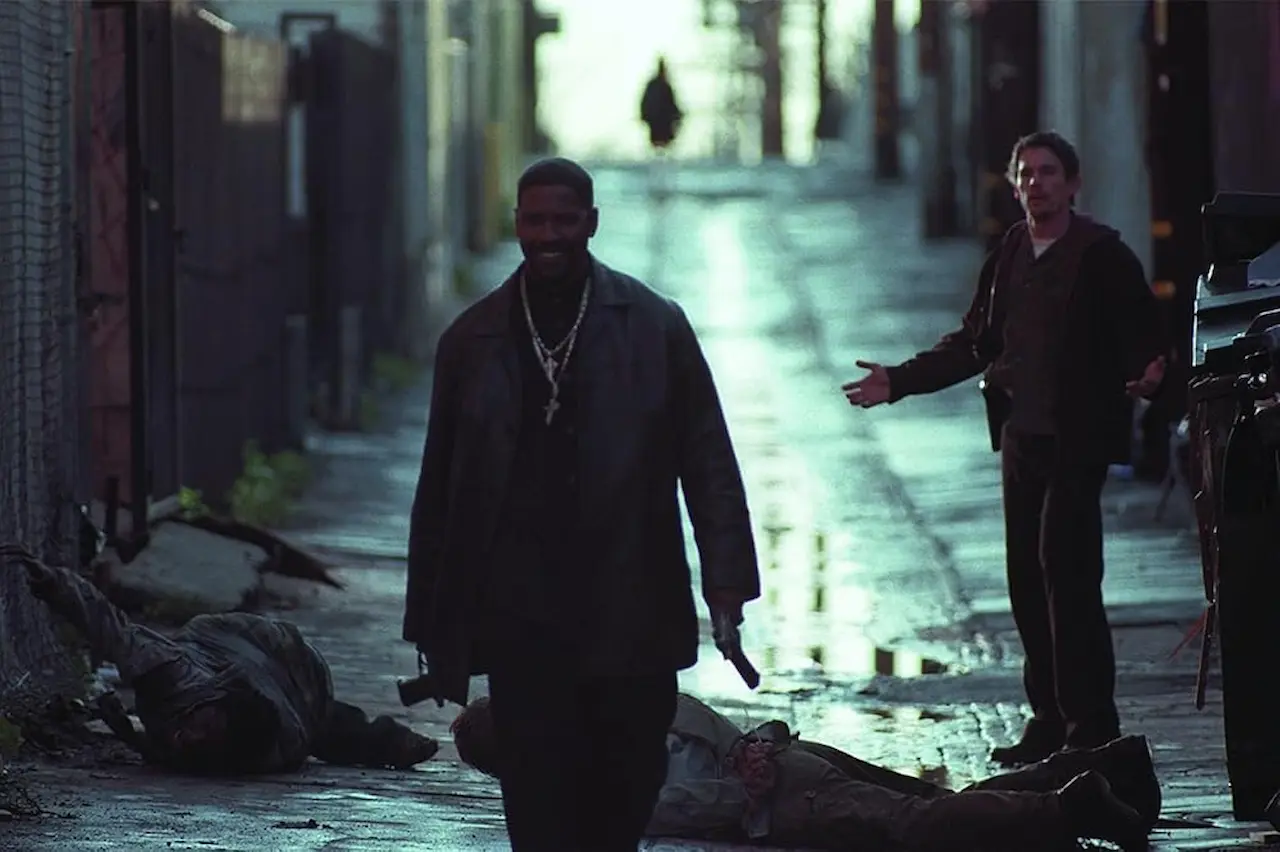 Ethan Hawke e Denzel Washington in Training Day