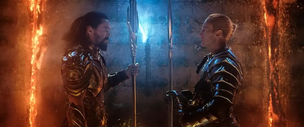 Jason Momoa e Patrick Wilson in Aquaman