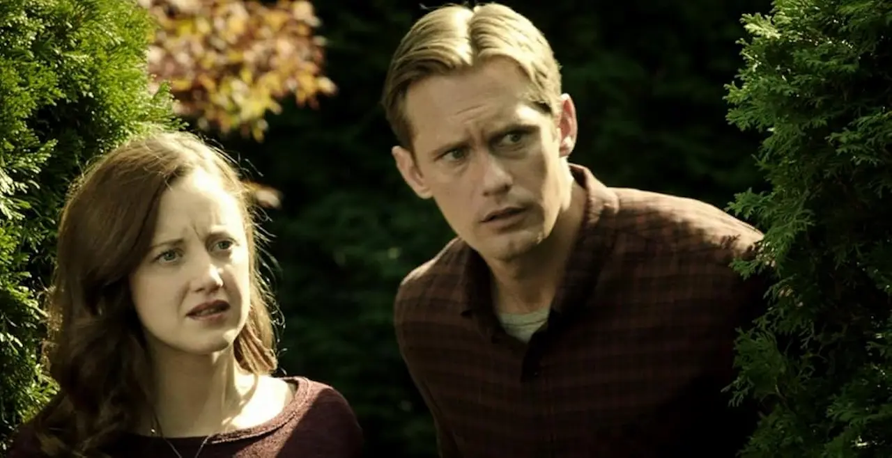 Alexander Skarsgård e Andrea Riseborough in Hidden - Senza via di scampo